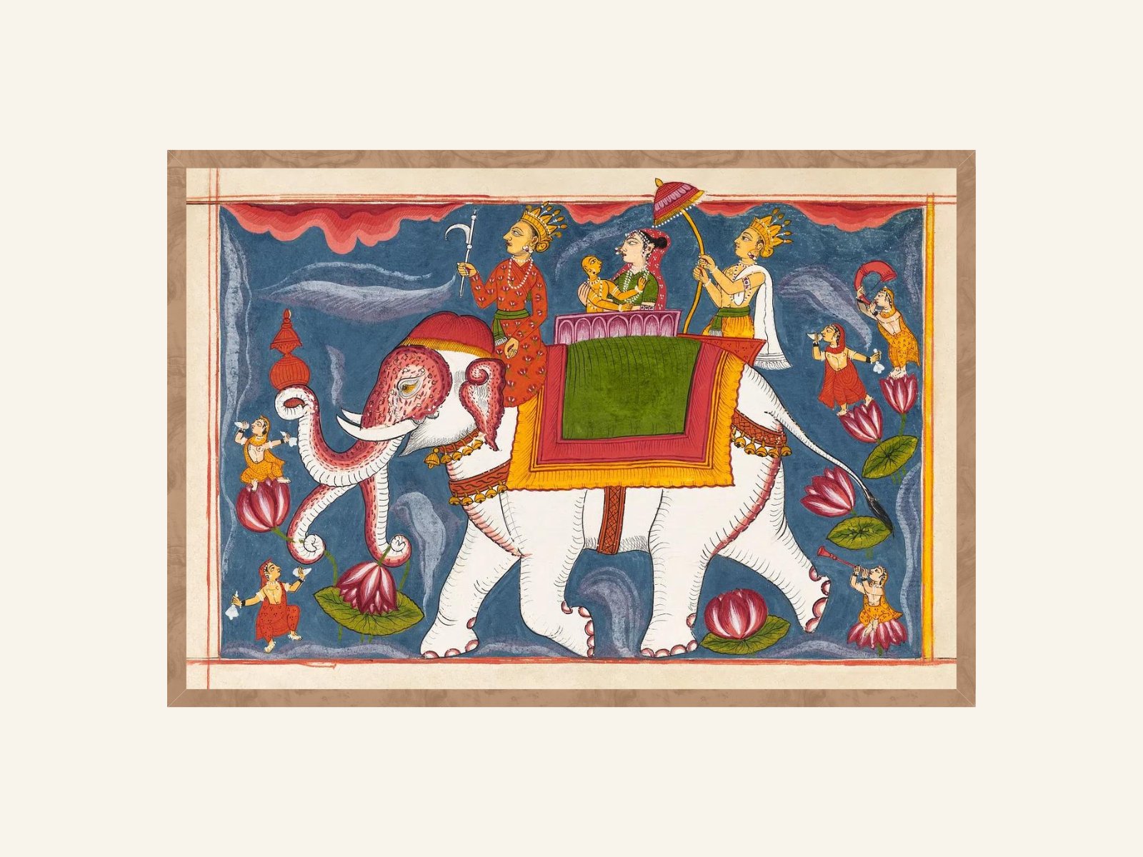 Adinatha on Airavata(Elephant) Folio - copper.red.co