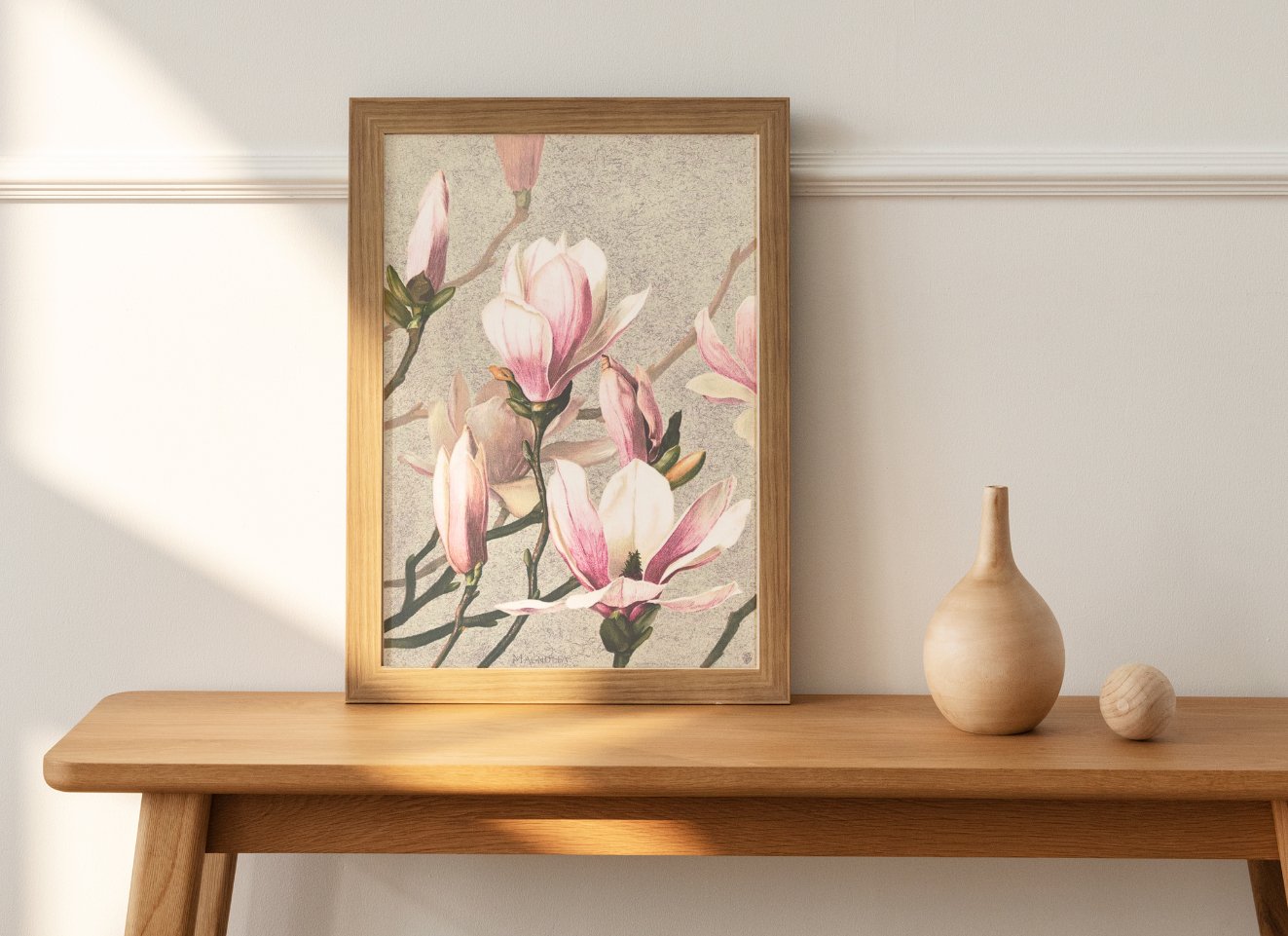 Magnolia- L. Prang Poster - copper.red.co