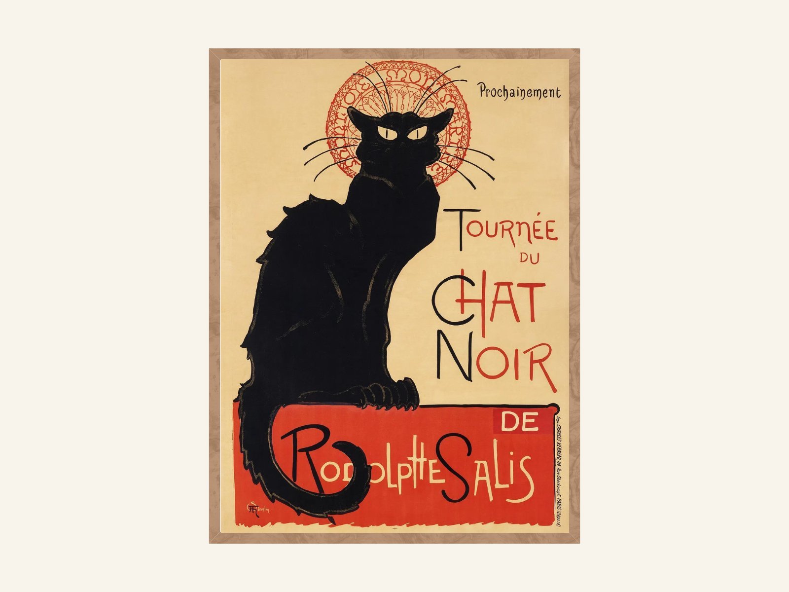 Tournée du Chat Noir Poster by Théophile Alexandre Steinlen. - copper.red.co