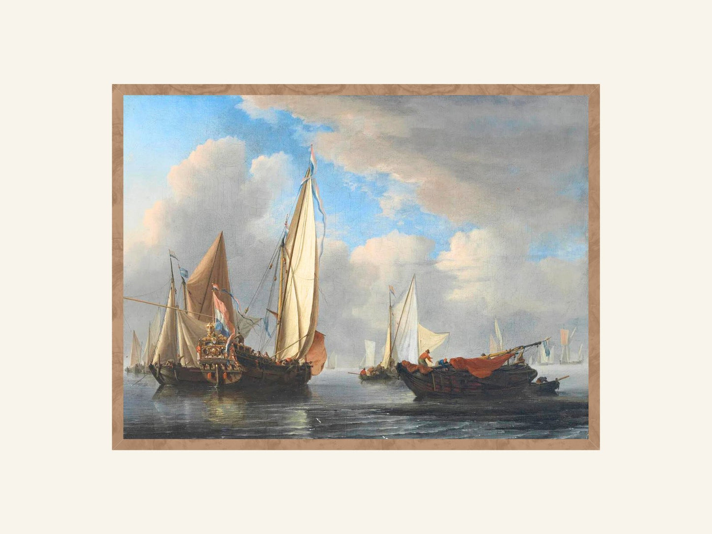 Yacht and Other Vessels by Willem van de Velde - copper.red.co